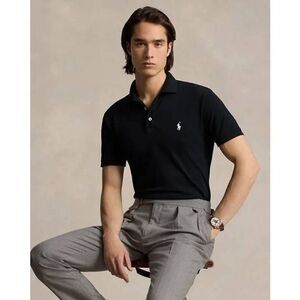 Polo Ralph Lauren Polo Shirt Black White Pony Casual 2XL NWOT